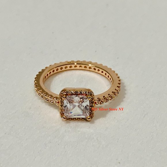 Pandora Rose Gold Timeless Elegance Ring 180947CZ - Picture 6 of 6